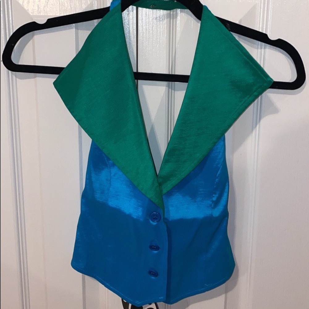 Tyler McGillivary Fiona Top in colour Blue-Green